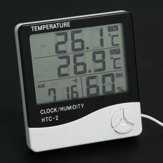 HTC 2 Temperature Humidity Meter Digital Hygrothermograph Termometer ...