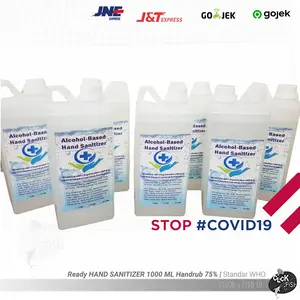 Ready HAND SANITIZER 1000 ML Handrub 75% | Standar WHO hemat 1 liter