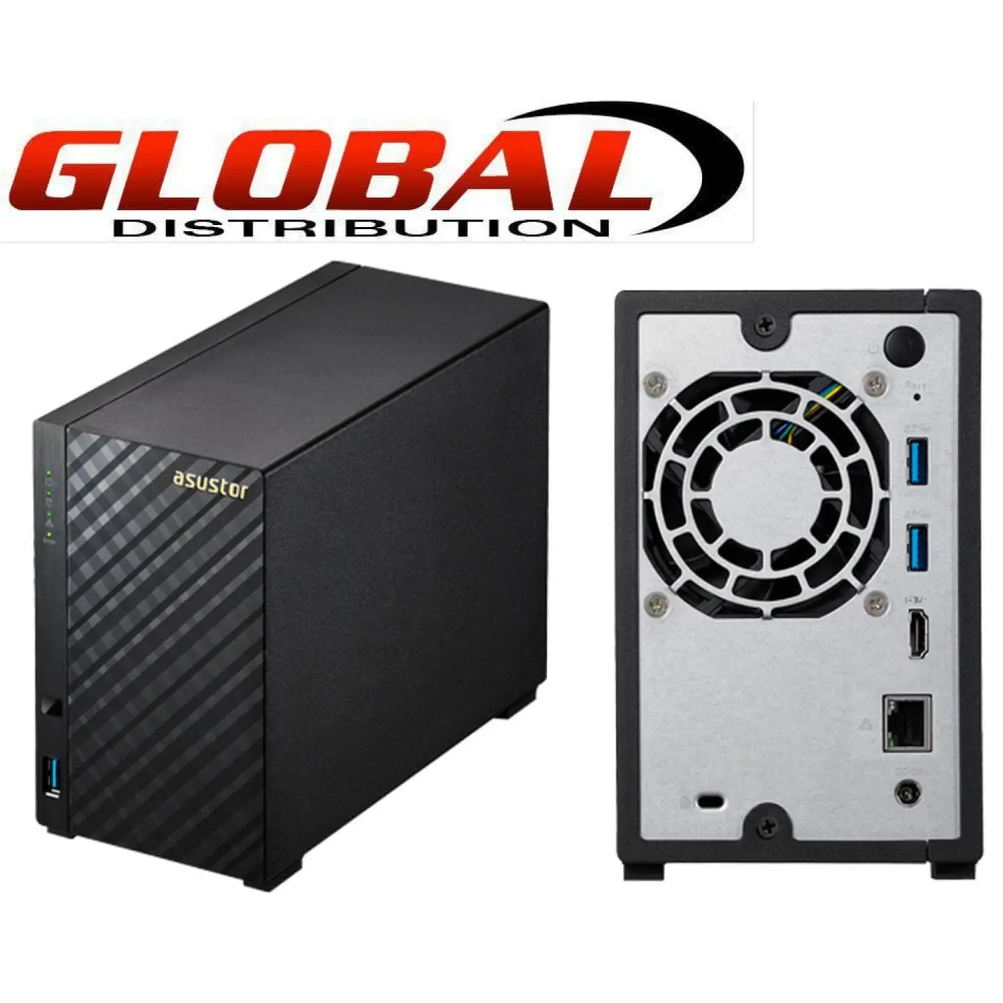 NAS Asustor AS3102T v2 2GB, 2Bay, 2xGbE, HDMI - AsusTor NAS