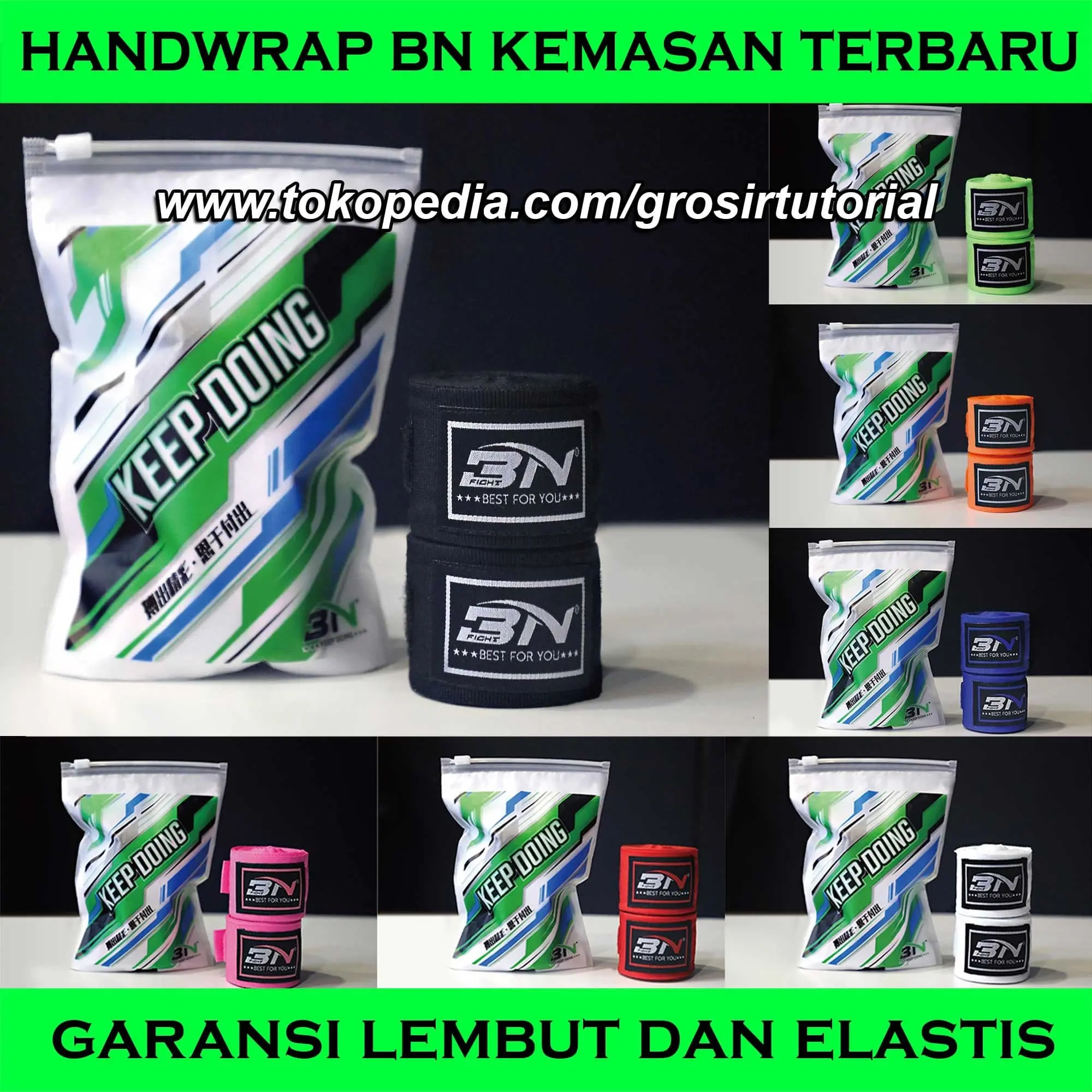 HandWrap BN ASLI 3 Meter , Hand Wrap Muaythai BN Original, Boxing Wrap