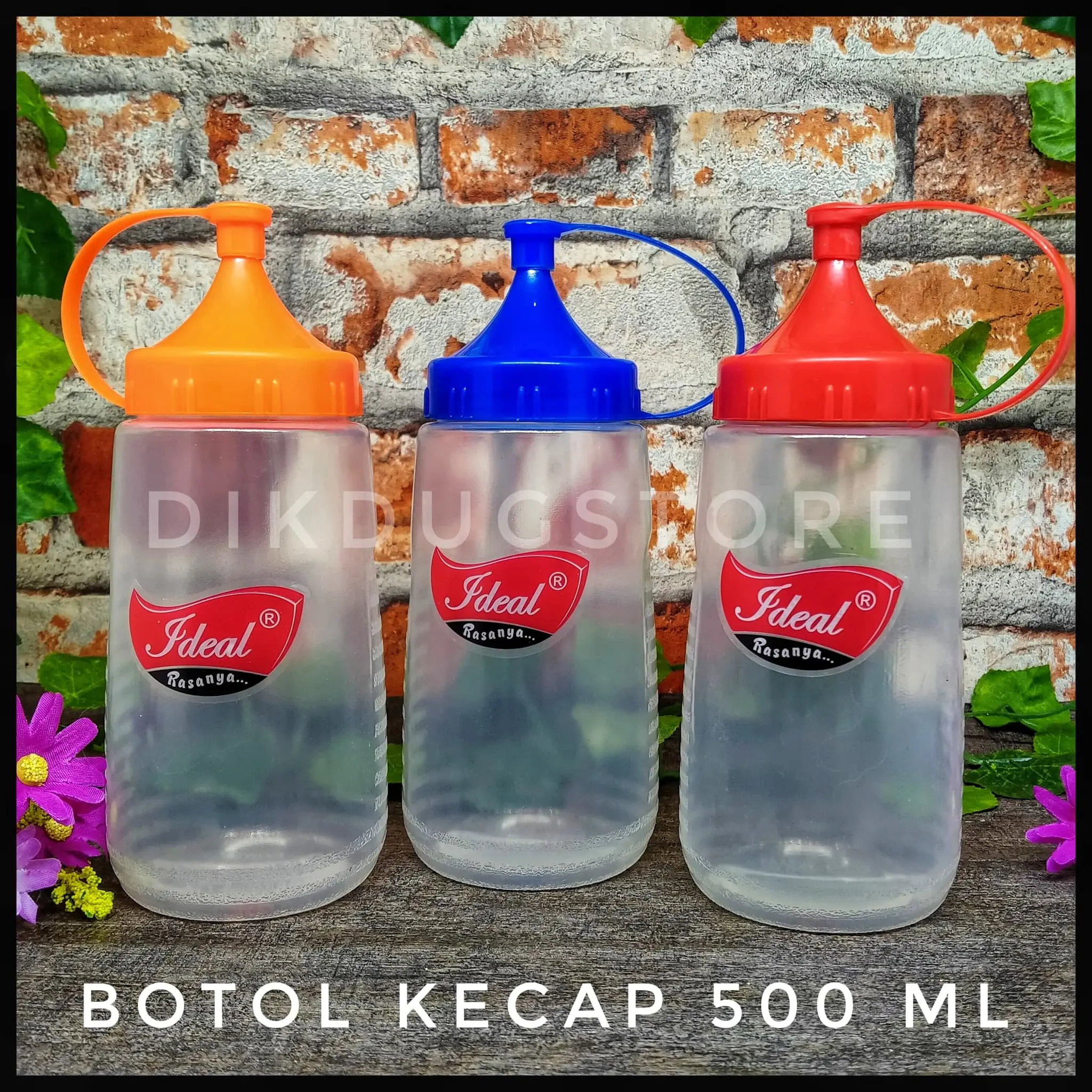 Botol Kecap - Saus - Sambal - Mayonnaise Refill 500ml IDEAL 500AA1