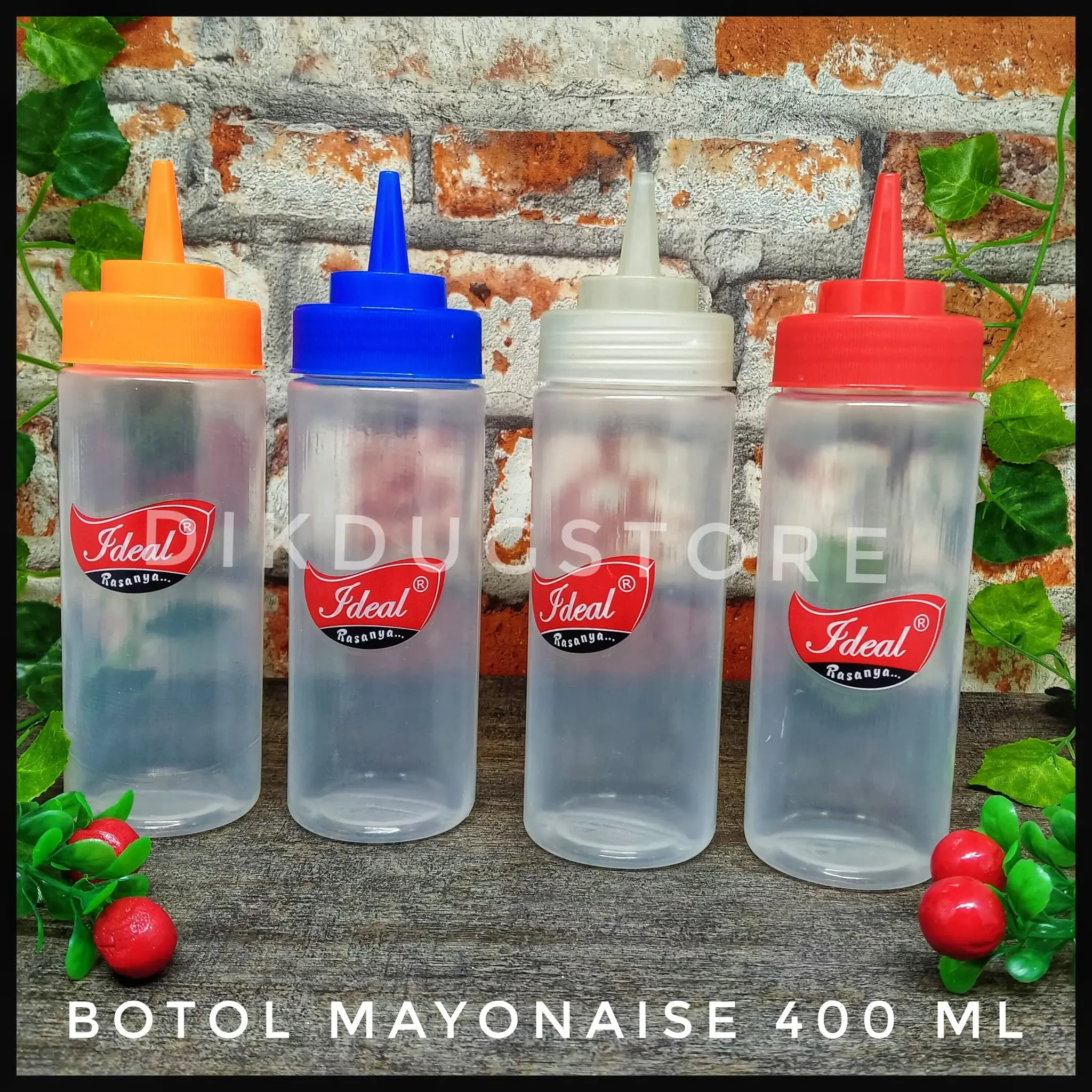 Botol Kecap - Saus - Sambal - Mayonnaise Refill 400 ml IDEAL 400BB1