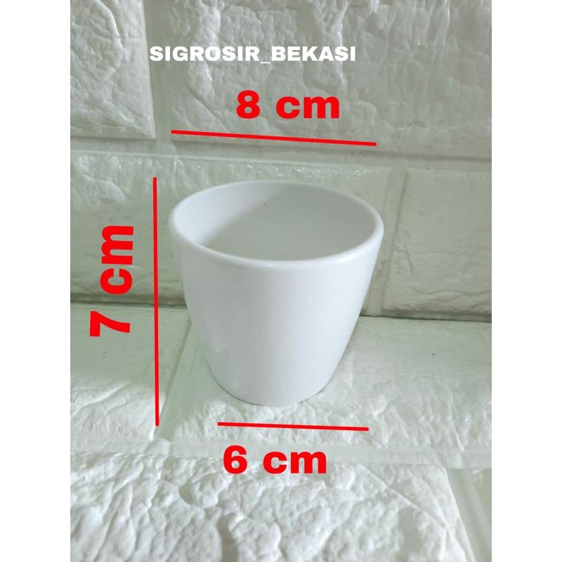 VAS MELAMIN BULAT | Pot Melamin Plastik Bulat pot bunga /vas melamin 3