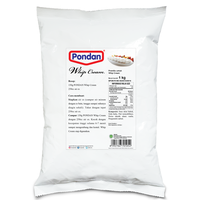 Gambar Pondan Whip Cream Bubuk Bulky 1kg | Whipping Cream Powder Topping Kue, Filling Dessert & Minuman dari Pondan Food Kota Tangerang 5 Tokopedia