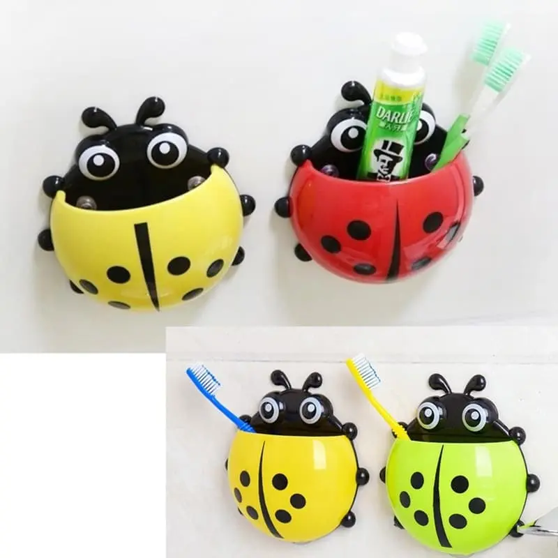 Tempat Sikat Gigi Model Kumbang Ladybug Toothbrush Holder