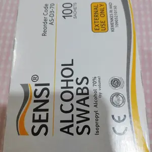 alcohol swabs sensi/tisu alkohol 70% bisa untuk hand sanitizer/100 pcs