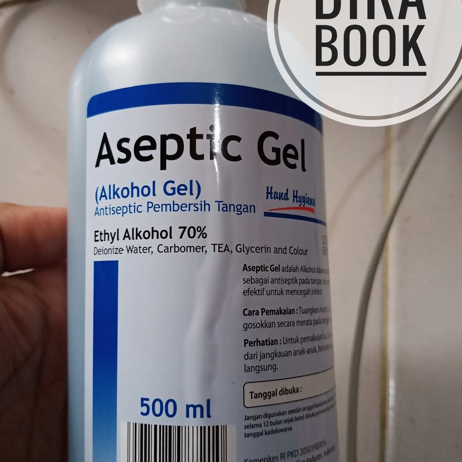 onemed aseptic gel 500ml hand sanitizer