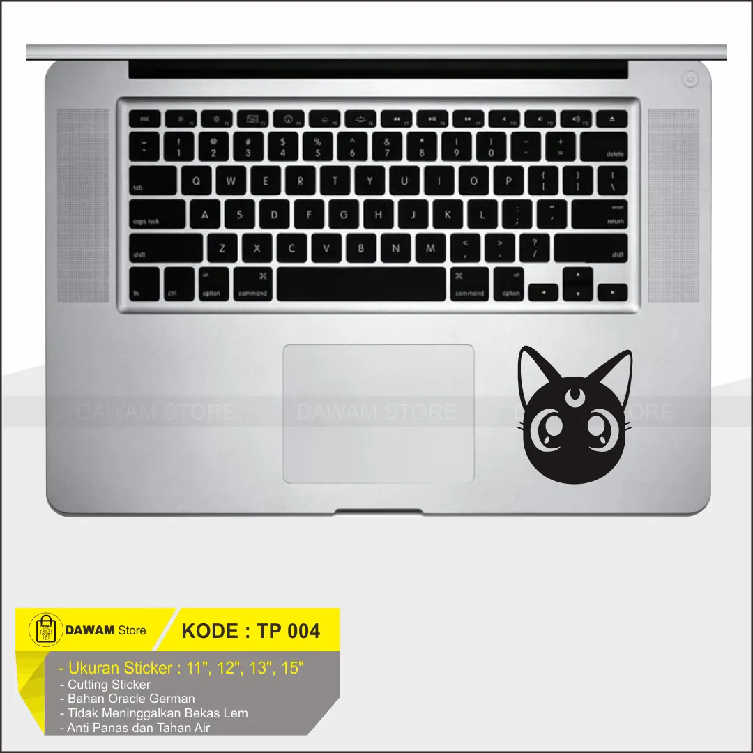 Sticker Trackpad laptop Thinkpad Macbook Cat Moon