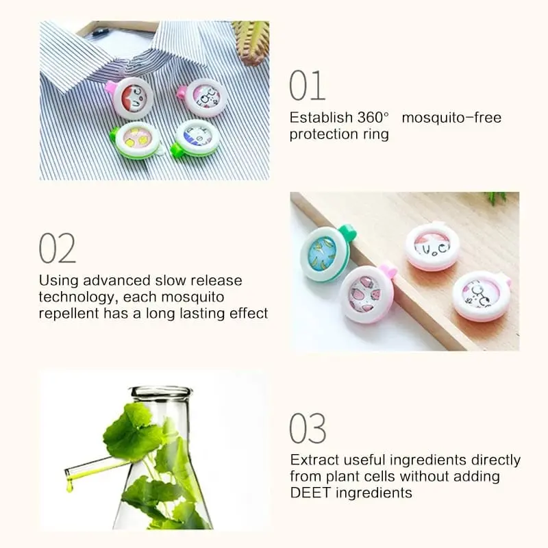 Clip Tempelan Anti/Penangkal Nyamuk ~ MOSQUITO REPELLENT BUCKLE 1