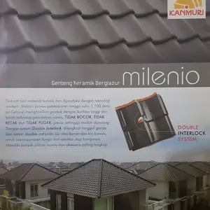 genteng milenio kanmuri wine red