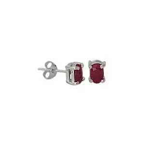 Anting Perak Batu Ruby YESSR002