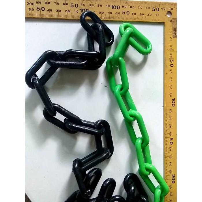 Gambar Rantai Plastik PVC lebar 24 mm diameter pvc 8 mm - 1 meter - Hijau dari BR2 Locker Kota Administrasi Jakarta Utara Tokopedia