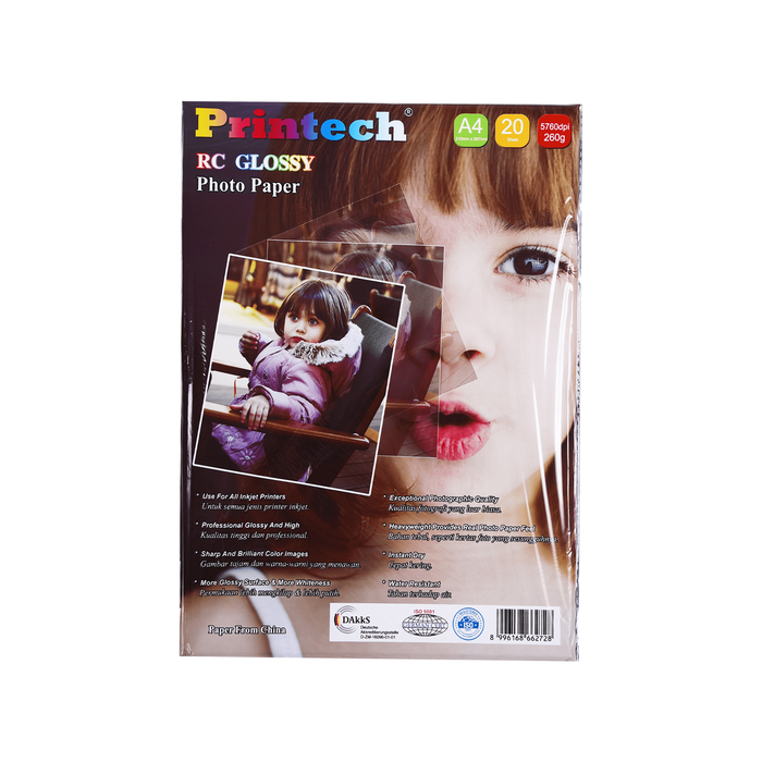 Gambar Kertas Foto / Photo Paper Printech RC Glossy Photo Paper A4 260g dari printech Kota Administrasi Jakarta Utara Tokopedia