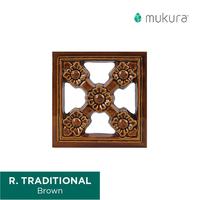 Gambar Roster Keramik Lubang Angin Mukura Tradisional 20x20cm - Brown dari Roster Granit Mukura Kota Administrasi Jakarta Utara 3 Tokopedia