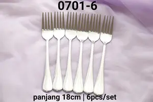 0701-6 Kitchen garpu makan stainless steel tebal premium high quality