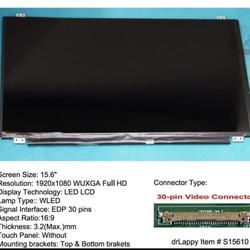 Per ASUS ROG GL552V GL552VW 15.6 Laptop 1920*1080 1080p Schermo LCD FHD IPS Full HD Matrix eDP 30pin 45% NTSC Colore Opaco Pannello  7