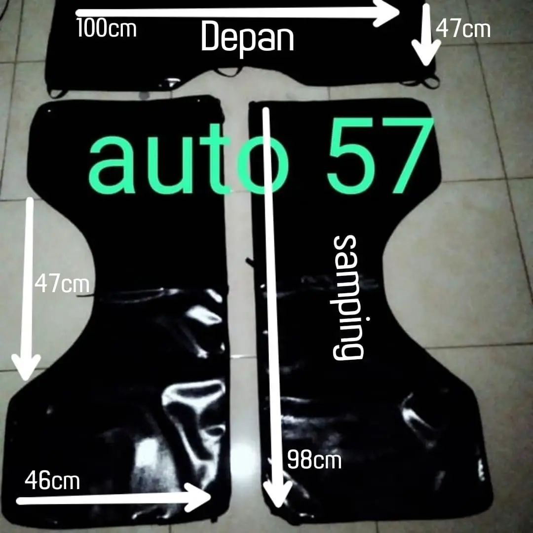 fender cover -cover servis mobil warna hitam