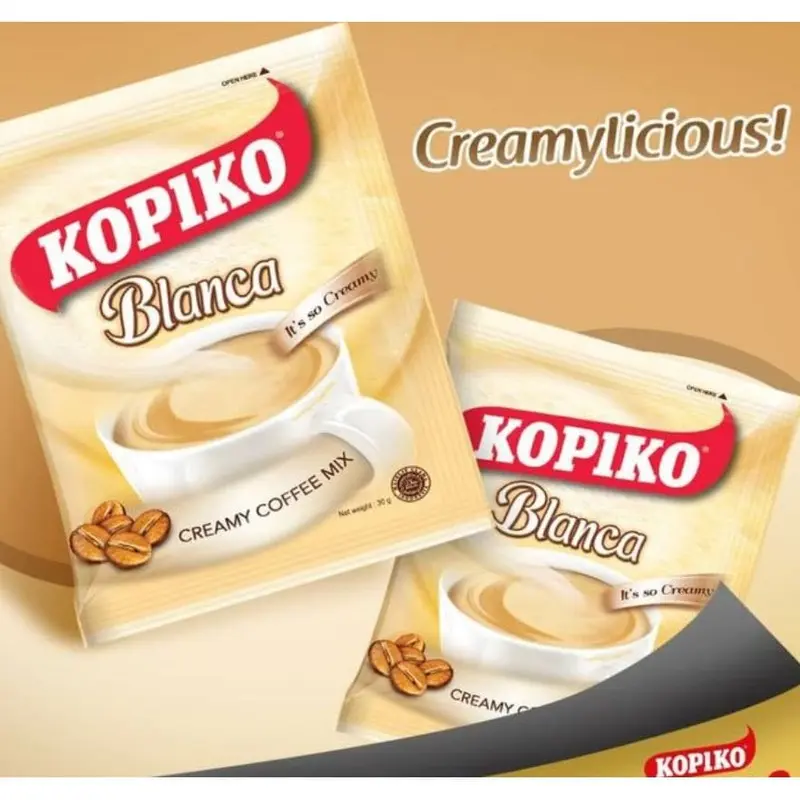 BEST SELLER Kopiko Blanca Filipina Creamy Nyummy Sachet 33g 1