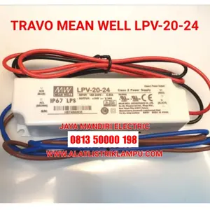 TRAVO POWER SUPPLY MEANWELL ADAPTOR MEAN WELL LPV-20-24 BALAST OUTDOOR