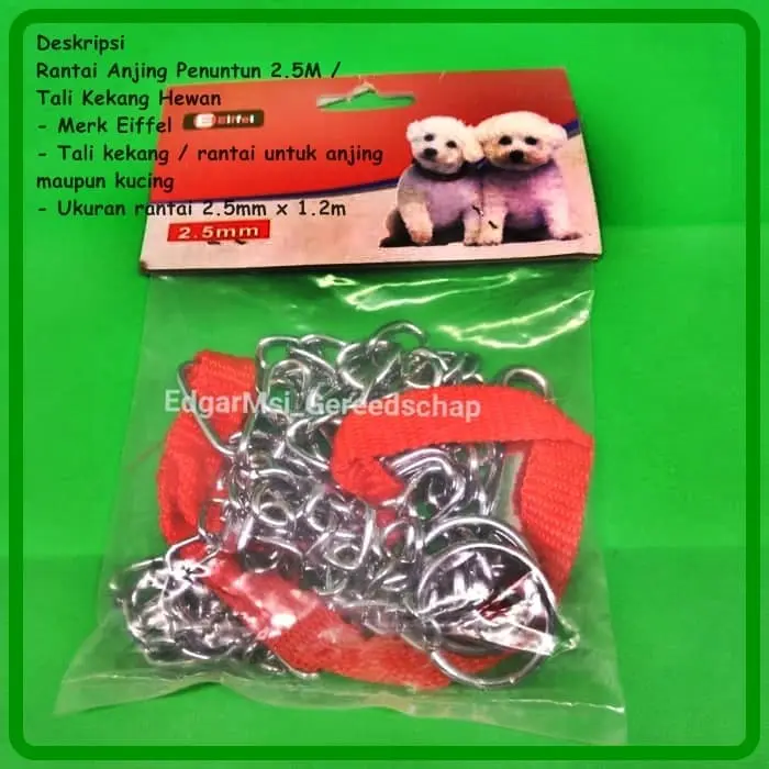 Rantai Anjing Penuntun 2mm / Tali Kekang Hewan 0
