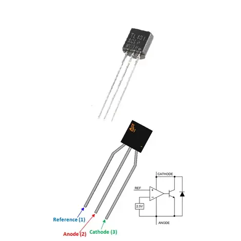TL431 KA431 LM431 Programmable Shunt Regulator TO-92