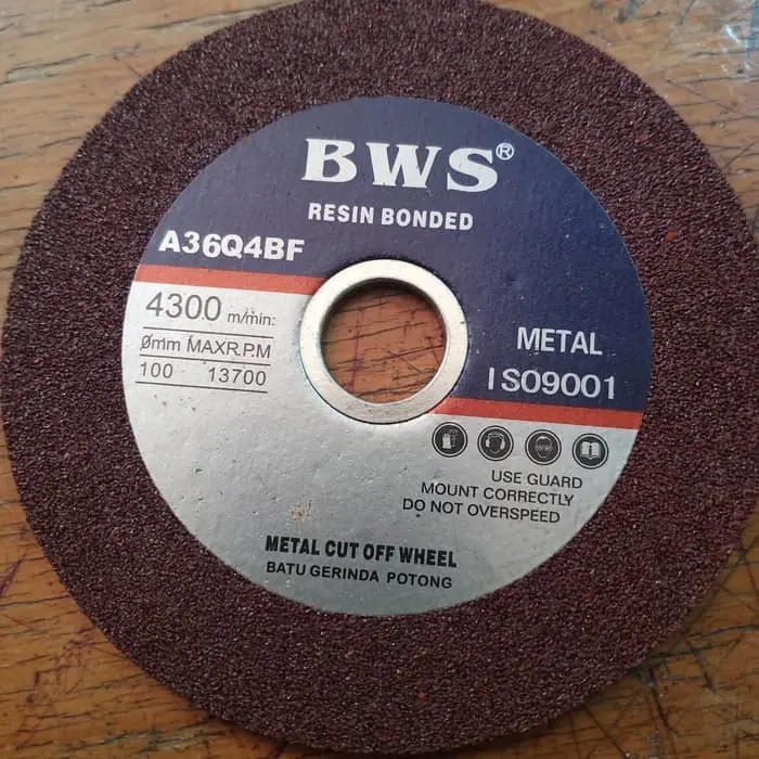 Batu Gerinda Potong Metal Cut Off Wheel 4 BWS 100 x 2,5