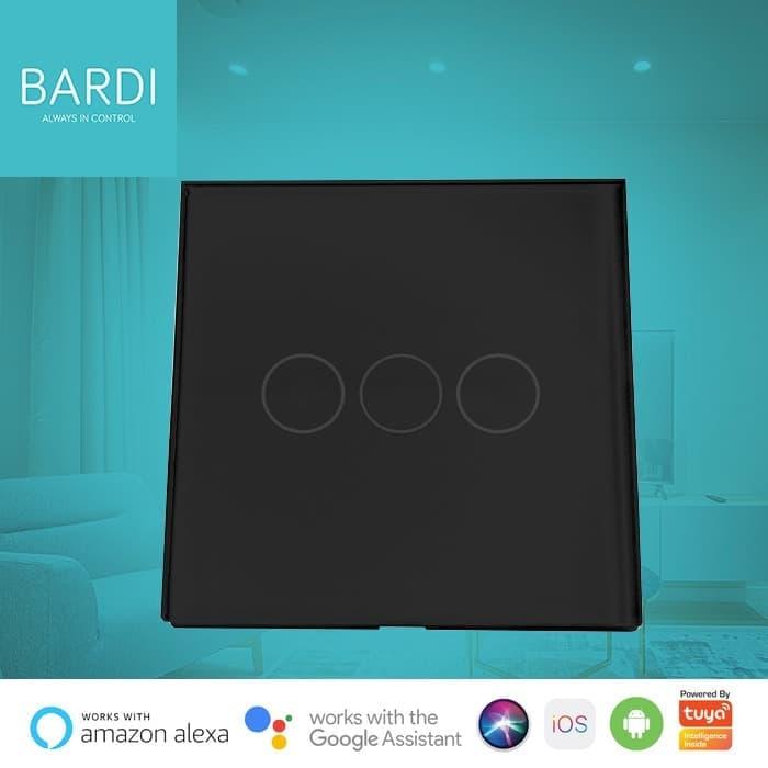 BARDI Smart Wall Switch 3 Gang Saklar Sentuh Touch Wifi Otomatis IoT 2