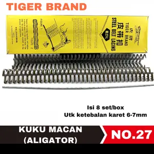 Steel Belt lacing/ aligator/ kuku macan NO. 27 brand Tiger ORIGINAL