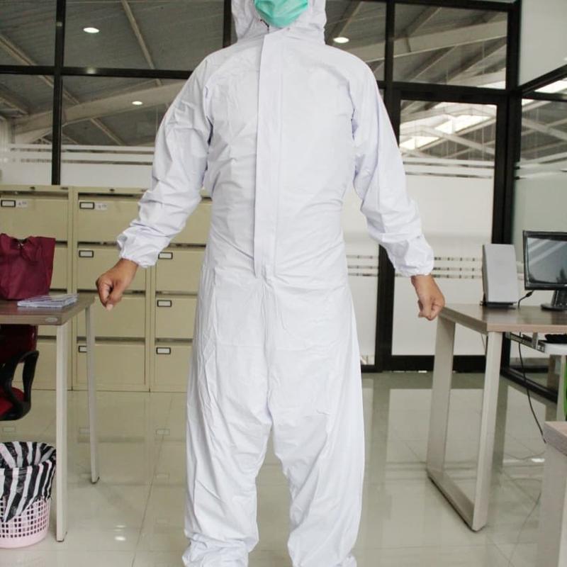 jas hujan alat pelindung diri / APD anti Corona bahan pvc elmondo 010 0