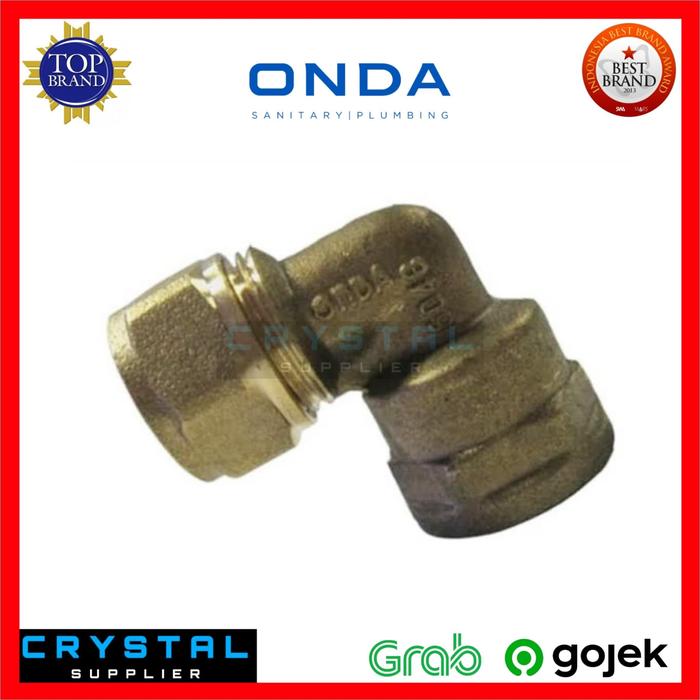 Gambar KNIE DRAT DALAM ONDA 1/2" inch Kuningan / Female Elbow KDD Air Panas Knee L Siku Keni dari Crystal Supplier Kota Semarang Tokopedia