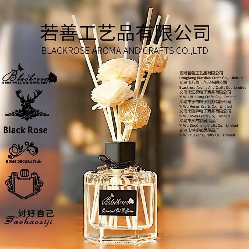 Penyegar Udara Pengharum Ruangan Reed Diffuser 1Set Dengan Bunga