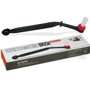 Coffee Espresso Group Head Brush with Spoon - Sikat Mesin Kopi 2in1 -