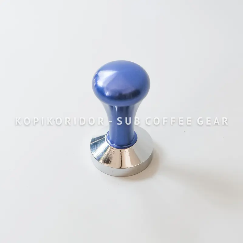 Tamper Kopi Espresso Coffee Stainless Steel - Blue Handle 51mm 1