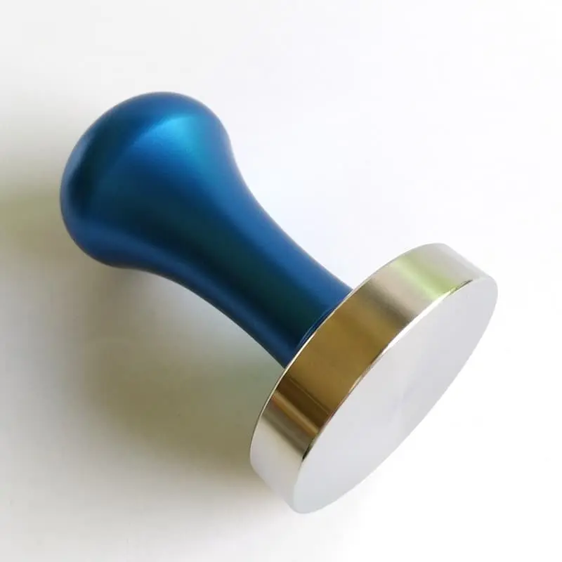 Tamper Kopi Espresso Coffee Stainless Steel - Blue Handle 51mm 4