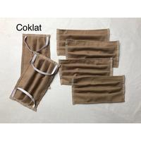 Gambar MASKER KAIN KATUN GROSIR (PEMBELIAN MINIMAL 1000PCS) - Cokelat dari MKY Clothing Kota Bandung 3 Tokopedia