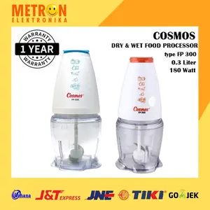Cosmos FP-300 - Food Processor/Blender 300 ml (Blue/Orange)