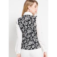 Gambar FAME | Atasan Blus Wanita Lengan Panjang Detail Dasi Motif Botanikal Broken White | 9211448 - S dari FAME Official Kota Surabaya 2 Tokopedia