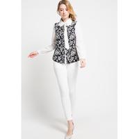 Gambar FAME | Atasan Blus Wanita Lengan Panjang Detail Dasi Motif Botanikal Broken White | 9211448 - S dari FAME Official Kota Surabaya 4 Tokopedia