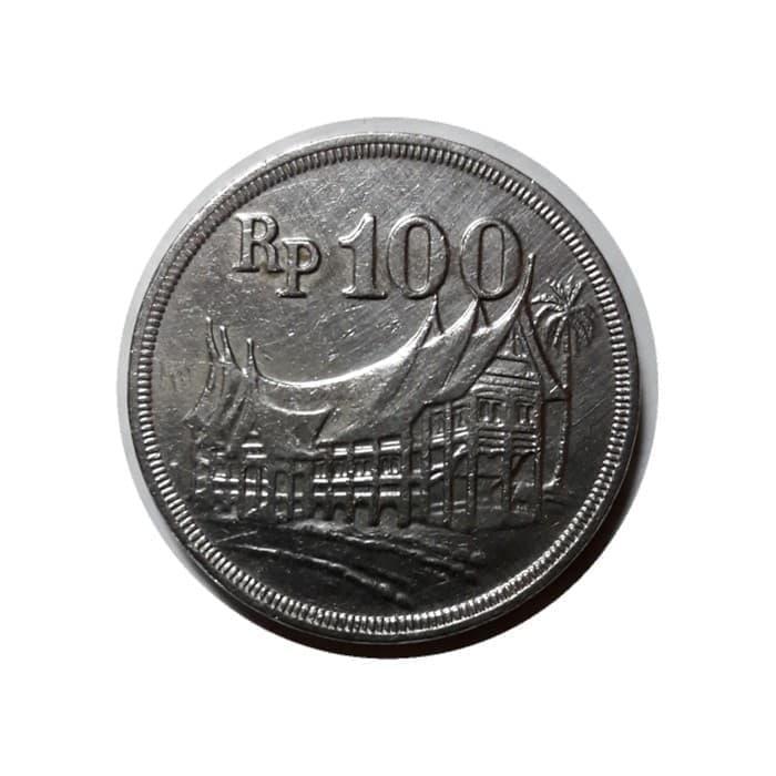 Koin Rp 100 Rumah Gadang 1978 Asli