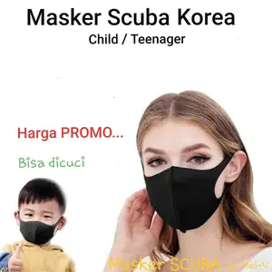 Masker Scuba Anak / Remaja Masker Anti Debu Mask Motor