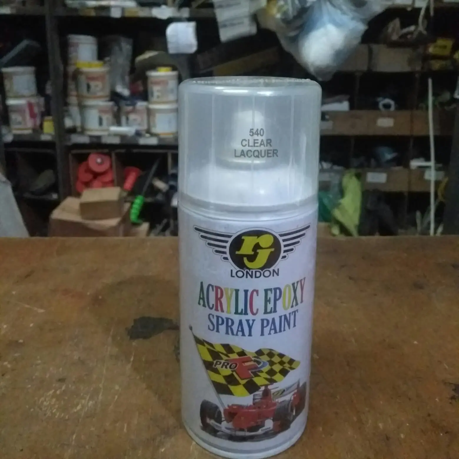 PILOK CLEAR LAQUER RJ LONDON ACRYLIC EPOXY 300CC/SPRAY PAINT RJ LONDON