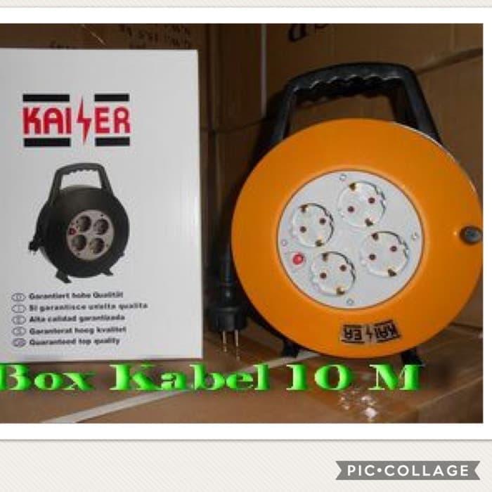 Gambar Roll Kabel Kaiser 10 meter 4 stop kontak dari BestBright Store Kota Administrasi Jakarta Pusat Tokopedia