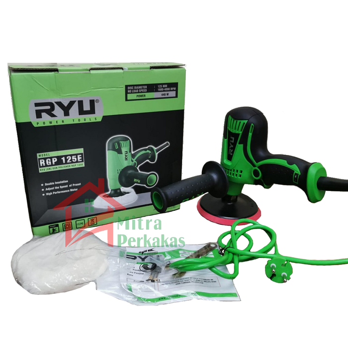 Gambar Polisher Ryu Mesin Poles Mobil Motor Polisher 5 Inch RGP 125 E RYU dari Mitra Perkakas Cirebon Kota Cirebon Tokopedia