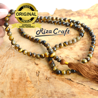 Gambar Tasbih Batu Akik Tiger Eye Asli Alam Natural 99 Butir Kualitas Terbaik dari Watu Kayu Craft Kota Magelang 1 Tokopedia