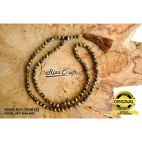 Gambar Tasbih Batu Akik Tiger Eye Asli Alam Natural 99 Butir Kualitas Terbaik dari Watu Kayu Craft Kota Magelang 5 Tokopedia
