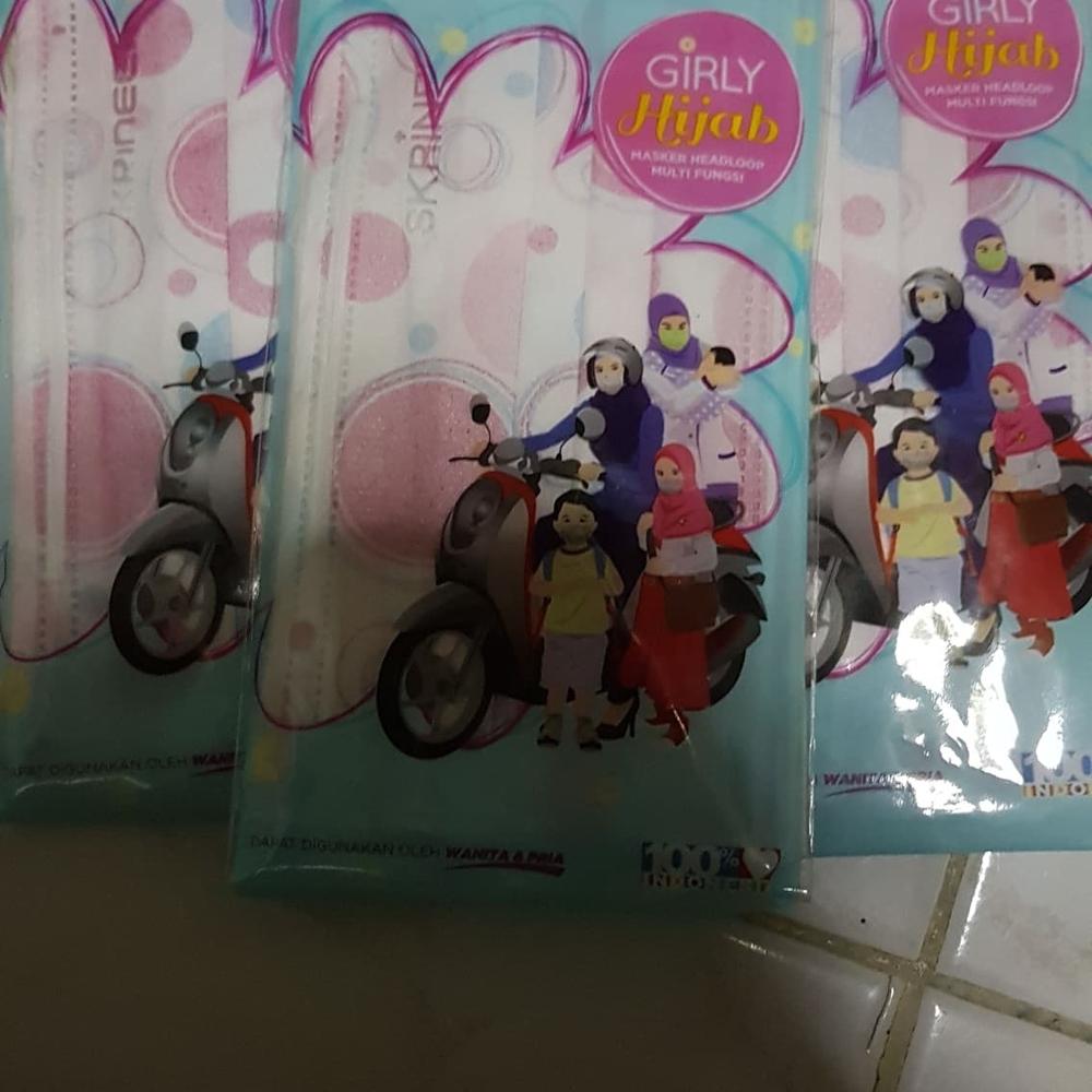 Masker Skrineer Hijab isi 5PCS 3ply