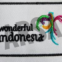 Gambar Emblem patch bordir logo wonderful indonesia di toko agenforedijogja dari ARSA BORDIR JOGJA Kab. Sleman 1 Tokopedia