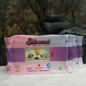 Tisu Hewan/Tisu Anjing /Shinecoad Dog Wet Wipes isi 50 Sheets