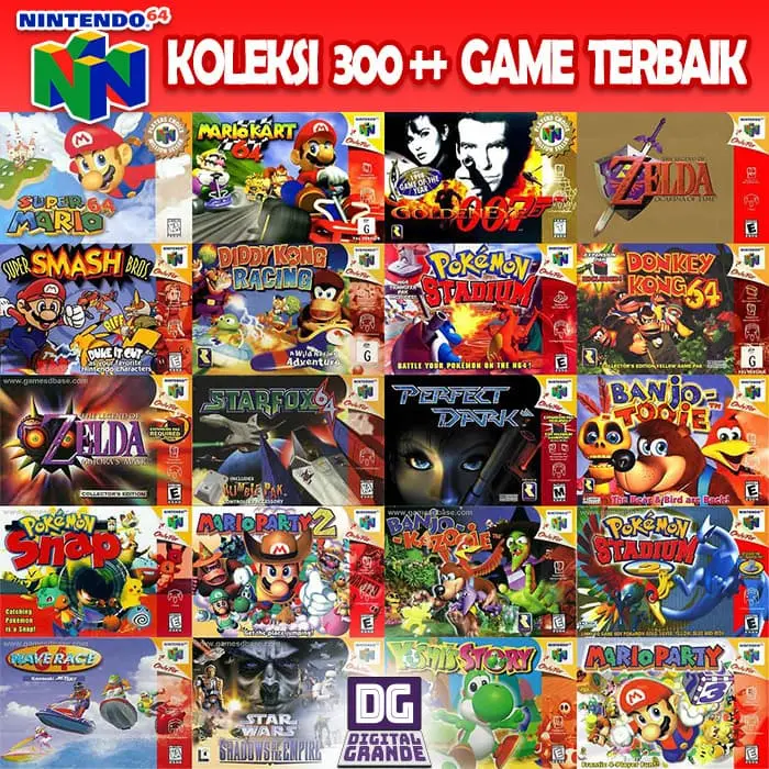 Emulator Game Rom Nintendo 64 (N64) for PC, Mac, Android Free Bonus DVD