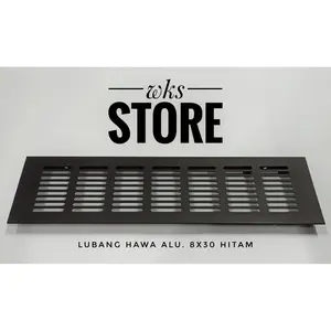Saringan Udara Lubang Hawa Angin 8 X 30 ALUMUNIUM KOTAK HITAM